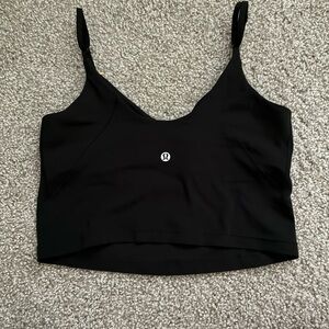 lululemon athletica Black Cropped Adjustable-Strap Camisole